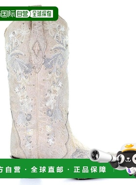 1h可退 【美国直邮】Corral Floral Embroidered Crystals Snip T