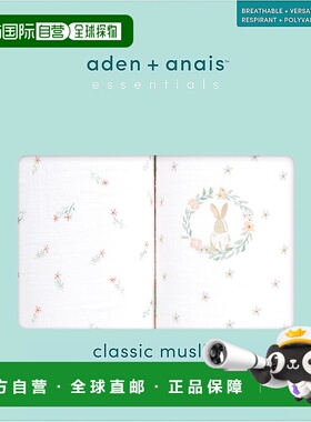 【日本直邮】Aden + Anais 宝宝襁褓包巾 112x112cm 2块ESWC20029