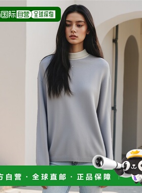韩国直邮SATUR设计师款大气简约日常休闲个性毛衣SA22FWMK09A1GR