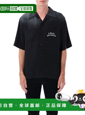 1h可退 香港直邮AMIRI 男士衬衫 AMSTCA1154BLACK AW2025 黑色 Am