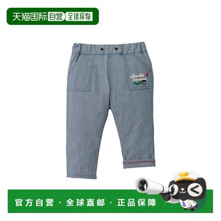 日本直邮日潮 MIKIHOUSE裤子61-3201-827亚麻材质口袋设计