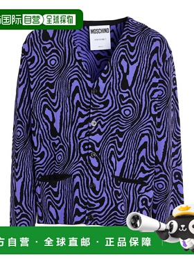 1h可退 香港直邮Moschino 莫斯奇诺 男士 针织开衫 purple紫色 舒
