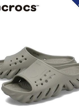 日本直邮 crocs 凉鞋幻灯片凉鞋 ECHO  ECHO SLIDE 灰色 208170