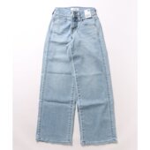 日本直邮SOMETHING女士半宽松高腰牛仔长裤 SKY3556