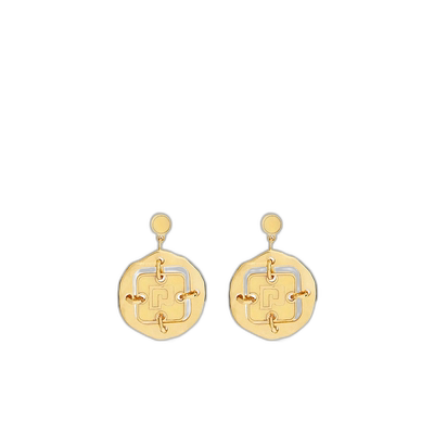 1h可退 香港直邮潮奢 Rabanne 女士 针扣耳饰 23FBB0267MET083