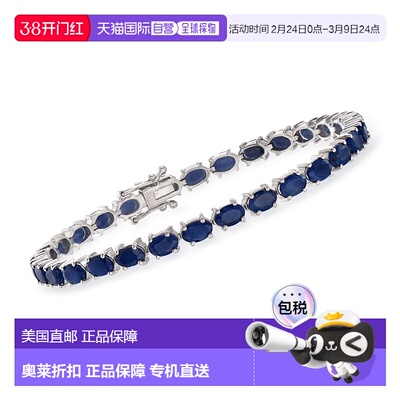 自营Ross-Simons Sapphire Tennis Bracelet in Sterling Silver