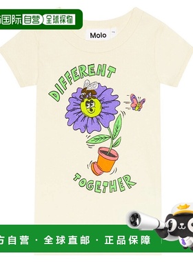 香港直邮Molo 女童 印花棉质T恤童装 004177 colorful花色 舒适时