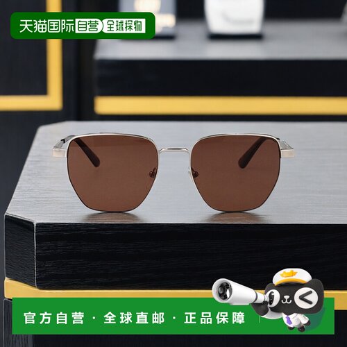 香港直邮CALVIN KLEIN 男士太阳镜 CK25100S045 SS2025 棕色