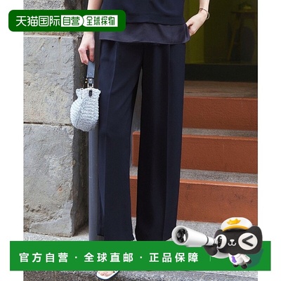 日本直邮23区 接触冷感吸水速干弹力乔其纱阔腿裤 [234613EW16721