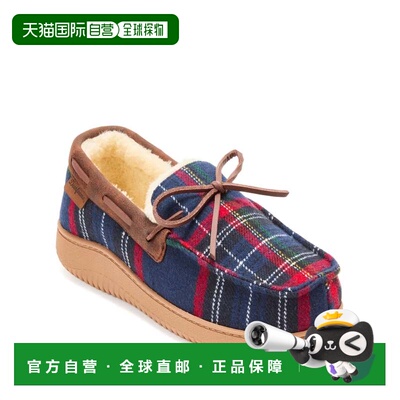 自营Dearfoams Men's Pierce Microsuede Moccasin House Shoe Sl