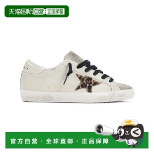 中性色 美國奧萊直發 goose級明星淺米色牛皮運動鞋 自營golden