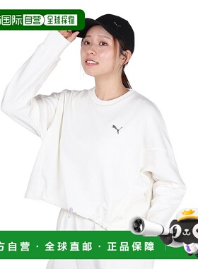 日本直邮PUMA 女士 TRN EDGE 针织圆领运动衫 527992 87 OWHT 白