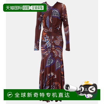 1h可退 香港直邮FARM RIO 女士 Delicate Garden 褶皱长款连衣裙