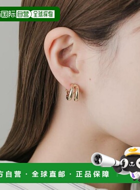 自营 SMELLY 双环耳环耳饰新款小巧