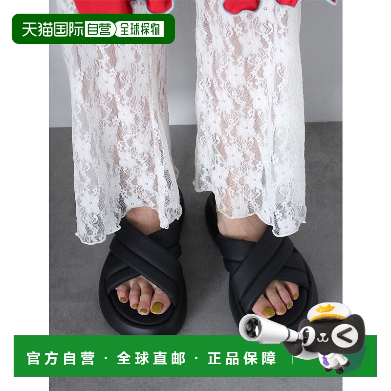 1h可退 ehka sopo 女士细带蝴蝶结沙滩凉鞋 28011032313厚底