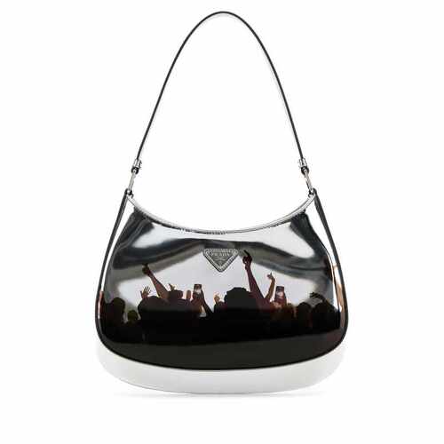 PRADA 女士手提包 1BC499VOO32C34F0118 SS2025 银色