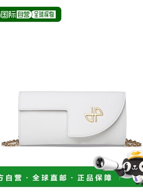 1h可退 香港直邮Patou 女士 標誌牌鍊式錢包 BA0115102 white白色