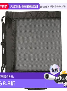 日本直邮MIKASA  球袋网眼抽绳型中号 MBAS 黑色排球五人制足球篮