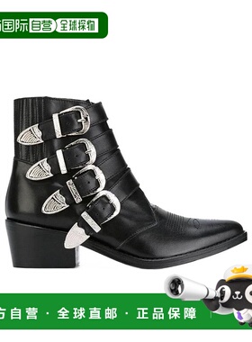 香港直邮Toga Pulla 金属系扣饰尖头短靴 FTGPWJ00609005