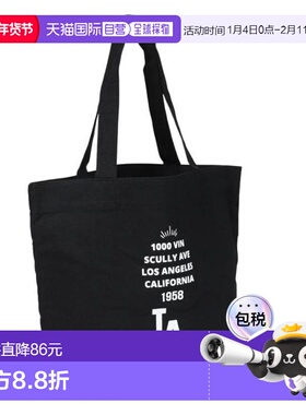 日本直邮MLB 道奇队帆布托特包 LA-SCV-03E 黑色 男士款