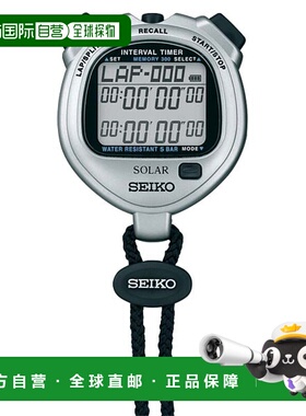 日本直邮SEIKO SEIKO SOLER 间隔定时器 时尚银色 SVAJ101