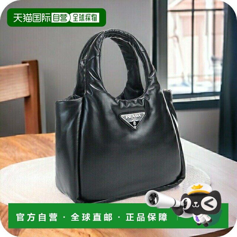 日本直邮PRADA 手提包女士PRADA NAPPA SOFT真皮意大利1BG412 NER图片