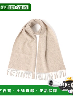1h可退 日本直邮Johnstons 男装 全棉 卡什米尔 双层围巾 柔软亲