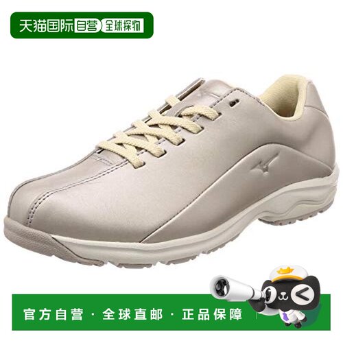 【日本直邮】美津浓 步行鞋 女款脚跟贴合牛皮米色22cm3E B1GD191