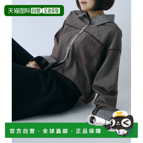 日本直邮-goocy- 女士 长袖透视薄纱衬衫 PGY1062104C0002