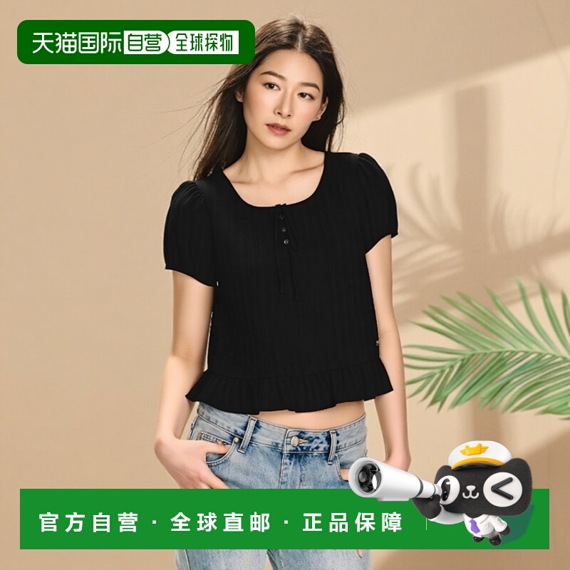 韩国直邮LEE正品休闲日常舒适时尚韩系新款休闲女款T恤LE2502SS66