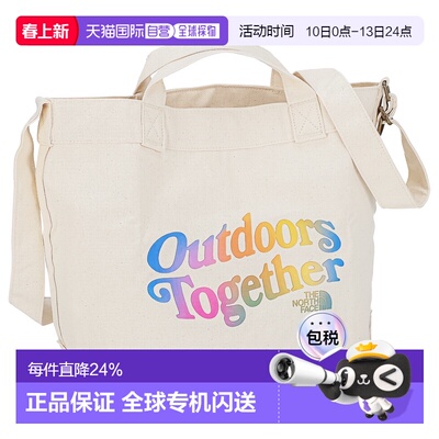 日本直邮THE NORTH FACE北面户外手提袋白色男女通用经典大牌ADJU