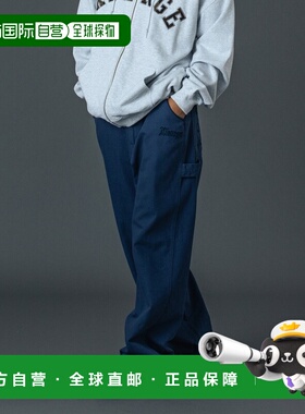 日本直邮XLARGE男女同款宽松工装裤 刺绣设计 101261031001