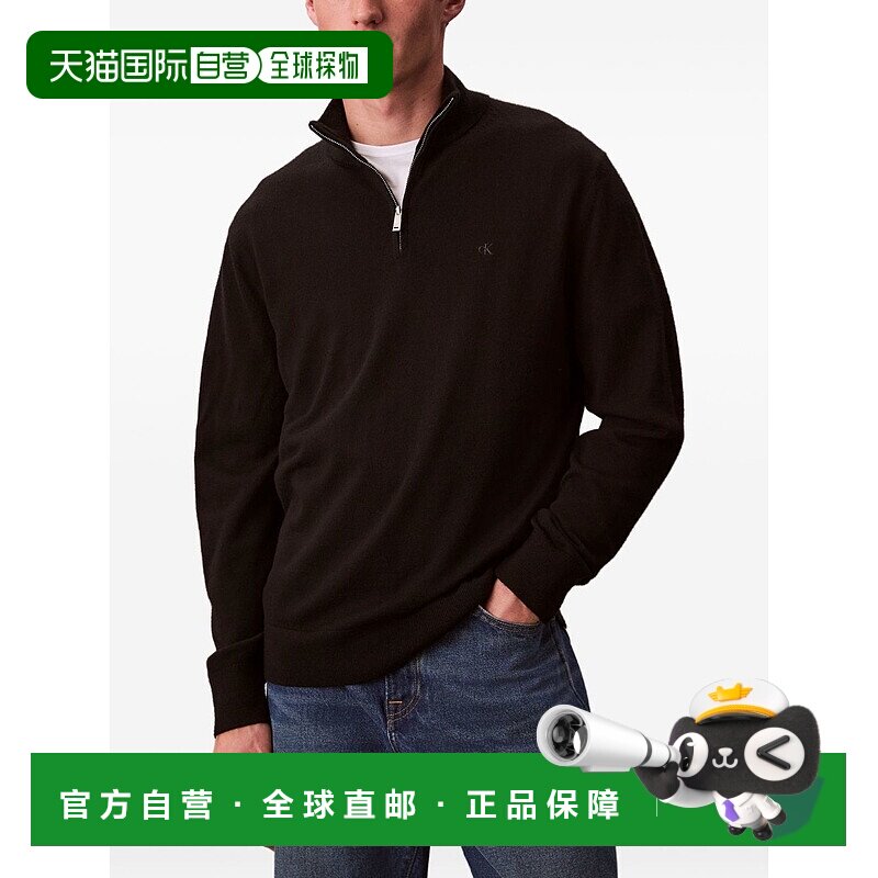 香港直邮CALVIN KLEIN 男士针织衫 LV04LD318GUB1 AW2025 黑色