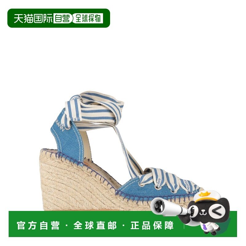 1h可退 香港直邮潮奢 ZIMMERMANN 女士 帆布面凉鞋 blue蓝色 舒适,女鞋,休闲凉鞋,淘宝优惠券,粉丝福利购,淘宝优惠卷