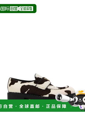 1h可退 香港直邮Prada 普拉达 女士 印花小牛毛乐福鞋 1D246MFDG5