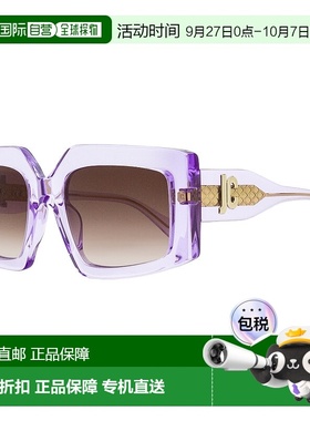 自营Just Cavalli女式透明蝴蝶太阳镜SJC020K 06SC紫色54mm-06s