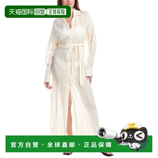 自营Vitamin A Playa Linen Maxi Dress - brown 美国奥莱直发