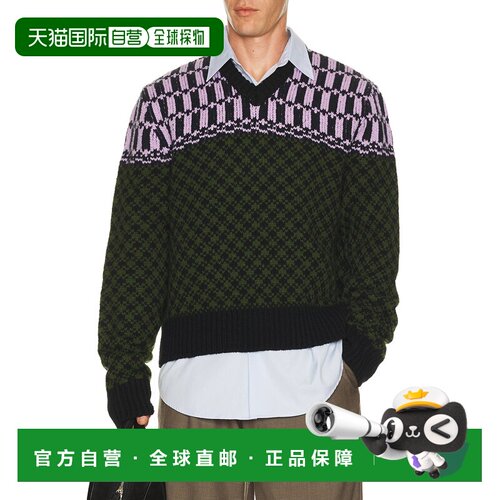 1h可退 Marni 玛尼 男士 V领毛衣 CVMG0157Q0UFH101针织