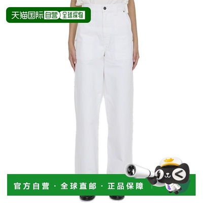 1h可退 香港直邮潮奢 KHAITE 女士 腰带环牛仔长裤 1143913