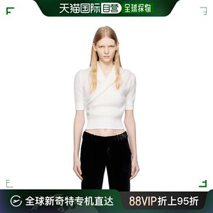 恤 香港直邮潮奢 巴尔曼 Balmain 女士灰白色裹身