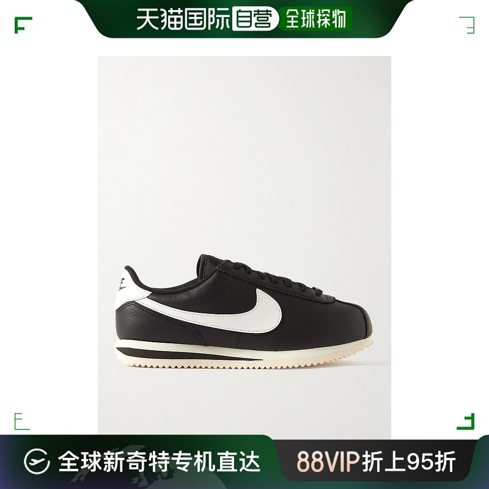 香港直邮潮奢 Nike耐克男士 Cortez Logo-Appliqued皮质运动鞋