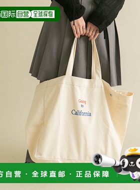 1h可退 日本直邮Drifter 女士大容量帆布托特包 刺绣设计 2024秋