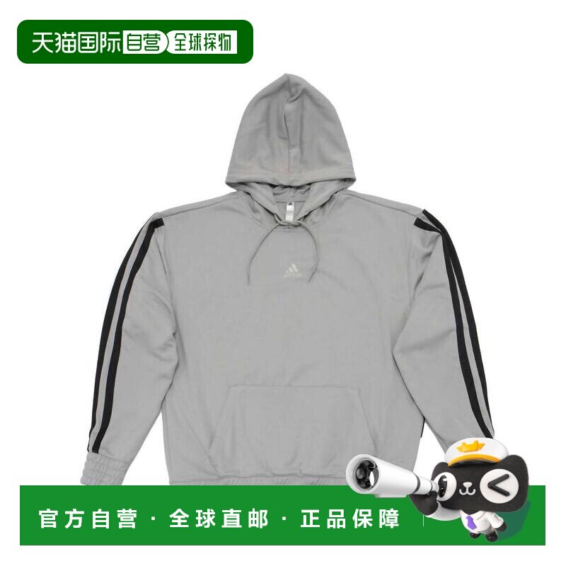 【美国直邮】adidas/阿迪达斯 男士 帽衫运动夹克衫长袖抓绒卫衣