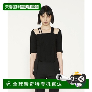 春夏休闲时 1h可退 日本直邮VIAVANDA 女士方领紧身上衣 显瘦设计