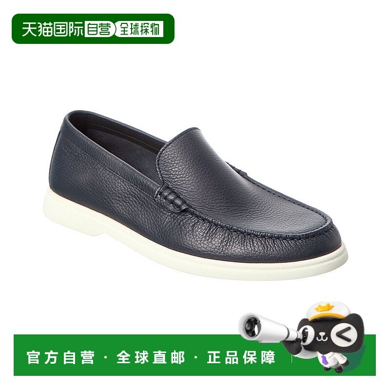 自营Hugo Boss Sienne Leather Moccasin - blue 美国奥莱直发