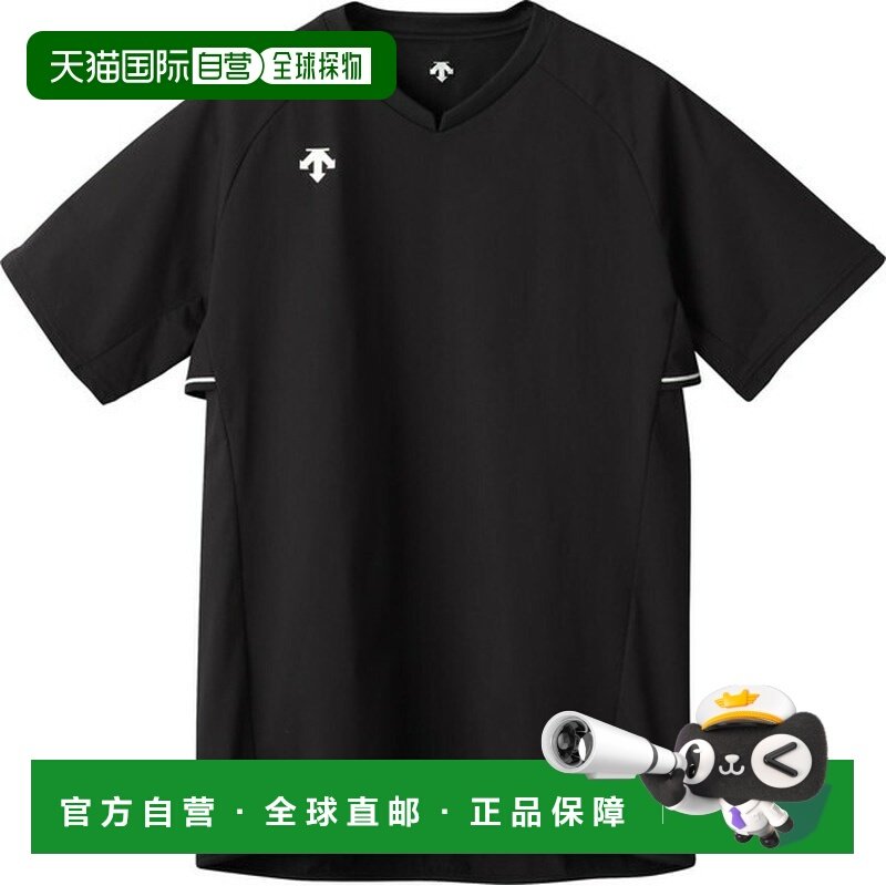 日本直邮DESCENTE 短袖排球滑雪衫 DV5SWB01U-BK00,运动服/休闲服装,运动T恤,淘宝优惠券,粉丝福利购,淘宝优惠卷