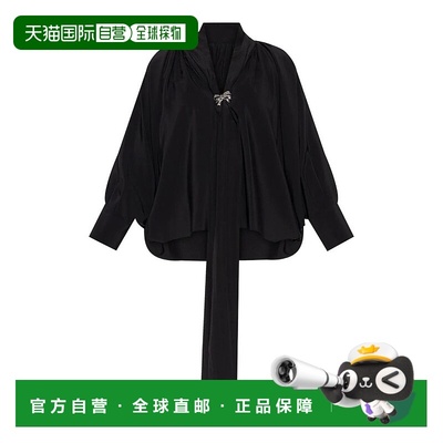 1h可退 香港直邮MAX MARA 女士衬衫 211161E18 AW2025 黑色 Silk