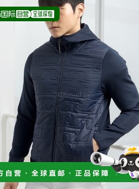 韩国直邮J.LINDEBERG AMOW09066-6855 绗缝混合连帽挡风夹克