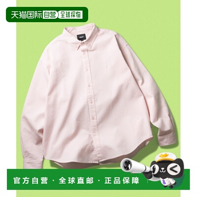 日本直邮HUF男女同款棉长袖衬衫MEGABLAST刺绣款 26S_BU80056