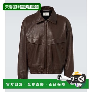 男士 1h可退 圣罗兰 Laurent 皮革短夹克皮衣 香港直邮Saint